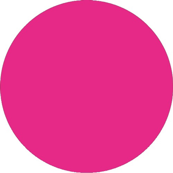 W.B. Mason Co. Inventory Circle Labels, 1-1/2 in Diameter, Fluorescent Pink, 500/Roll