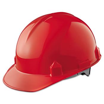 Jackson Safety SC-6 Head Protection, 4-pt Ratchet Suspension, Red