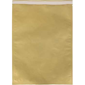 JAM Paper Open End Foil Envelopes with Self-Adhesive Closure, 8 3/8&quot; x 11&quot;, Gold, 100/PK