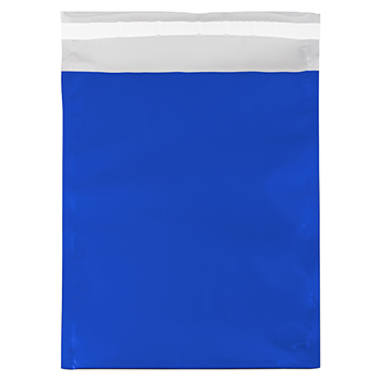 JAM Paper Open End Catalog Foil Envelopes with Self-Adhesive Closure, 10&quot; x 13&quot;, Blue, 100/PK