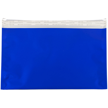 JAM Paper Booklet Foil Envelopes with Self Adhesive Closure, 6 1/8&quot; x 9 1/2&quot;, Blue, 100/PK