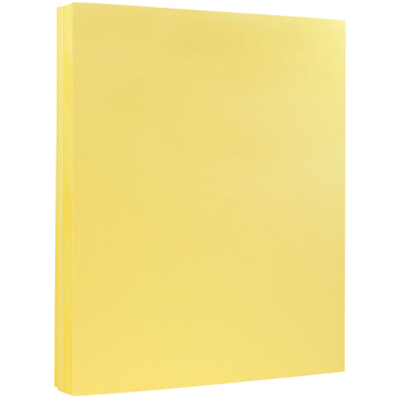 JAM Paper Vellum Bristol Cardstock, 67 lb, 8.5&quot; x 11&quot;, Buff Light Orange, 250 Sheets/Ream