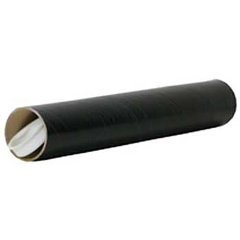 JAM Paper Mailing Tubes, 2&quot; x 6&quot;, Black, 50/PK