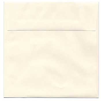 JAM Paper Square Invitation Envelopes, 6 1/2&quot; x 6 1/2&quot;, Natural White, 100/PK