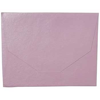 JAM Paper Handmade Booklet Envelope, 10&quot; x 13&quot;, Baby Pink