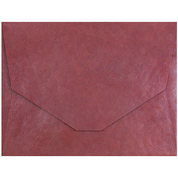 JAM Paper Booklet Handmade Envelopes, 10&quot; x 13&quot;, Red, 100/PK