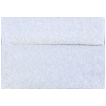 JAM Paper A8 Parchment Invitation Envelopes, 5 1/2&quot; x 8 1/8&quot;, Blue Recycled, 25/PK