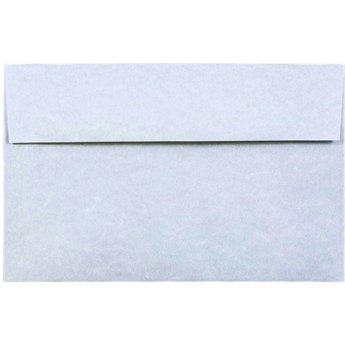 JAM Paper A10 Parchment Invitation Envelopes, 6&quot; x 9 1/2&quot;, Blue Recycled, 25/PK