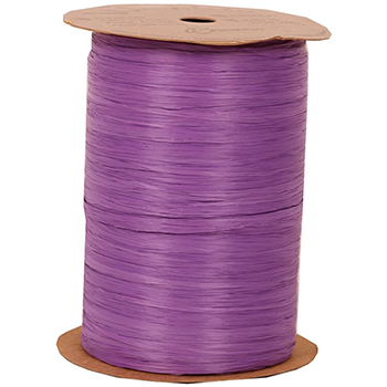 JAM Paper Raffia Ribbon, Purple, 100 yd.