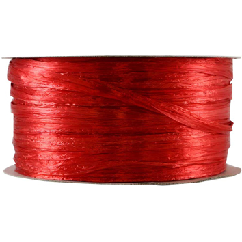 JAM Paper Raffia Spool, 60 ft., Imperial Red