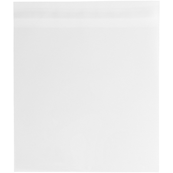 JAM Paper Self-Adhesive Cello Sleeve Envelopes, 10 1/16&quot; x 10 1/16&quot;, Clear, 100/PK