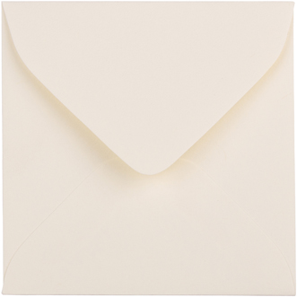 JAM Paper Square Strathmore Invitation Envelopes, 3 1/8&quot; x 3 1/8&quot;, Natural White Wove, 100/PK