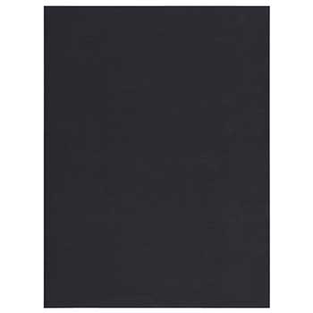 JAM Paper Colored Paper, 32 lb, 8.5&quot; x 11&quot;, Black Linen, 50 Sheets/Pack