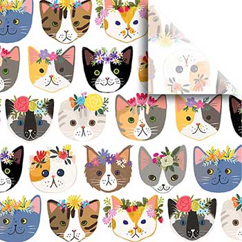 JAM Paper Tissue Paper, Kitty Cats, 20&quot; x 30&quot;, 240 Sheets