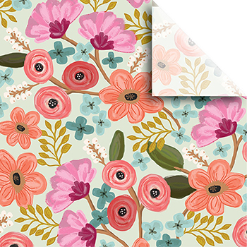 JAM Paper Printed Gift Tissue, Gypsy Floral, 20&quot; x 30&quot;, 240 Sheets