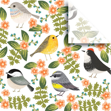 JAM Paper Printed Gift Tissue, Birdie, 20&quot; x 30&quot;, 240 Sheets