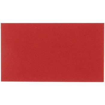 JAM Paper Blank Flat Note Cards, 2&quot; x 3.5&quot;, Red, 100 Cards/Pack