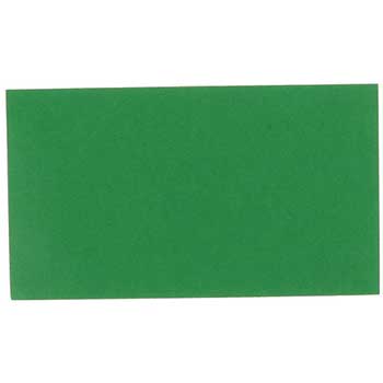 JAM Paper Blank Flat Note Cards, 2&quot; x 3.5&quot;, Green, 100 Cards/Pack