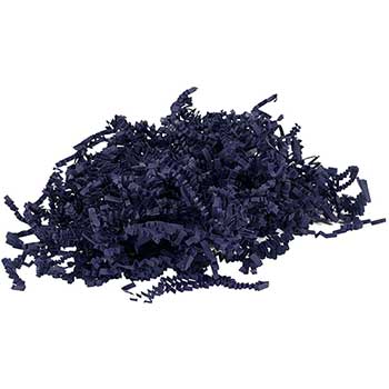 JAM Paper Crinkle Cut Shred Tissue Paper, Navy Blue, 20 lb.