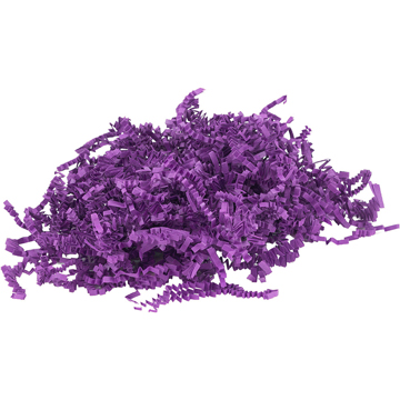 JAM Paper Crinkle Cut Shred Tissue Paper, Purple, 20 Sheets