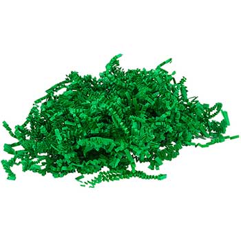 JAM Paper Crinkle Cut Shred Tissue Paper, Green, 20 lb.