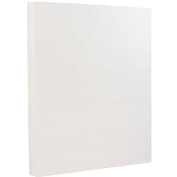JAM Paper Extra Heavy Stiff Wove Cardstock, 130 lb, 8.5&quot; x 11&quot;, Bright White, 125 Sheets/Ream