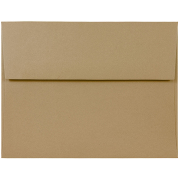 JAM Paper A6 Premium Invitation Envelopes, 4 3/4&quot; x 6 1/2&quot;, Tan, 250/BX