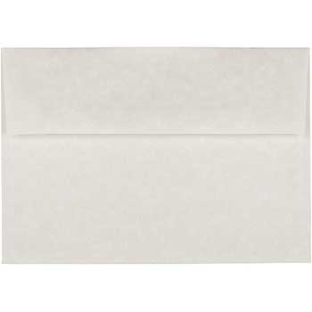 JAM Paper A7 Parchment Invitation Envelopes, 5 1/4&quot; x 7 1/4&quot;, White Recycled, 25/PK