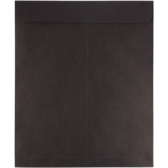 JAM Paper 15&quot; x 18&quot; Open End Catalog Envelopes, Smooth Black, 125 Envelopes