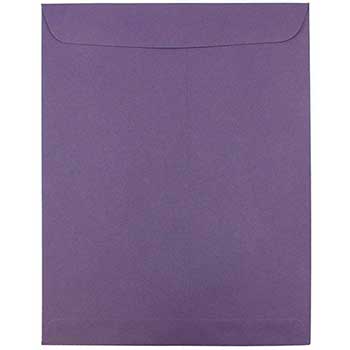 JAM Paper Open End Catalog Premium Envelopes, 10&quot; x 13&quot;, Dark Purple, 10/PK