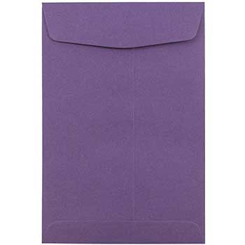 JAM Paper Open End Catalog Premium Envelopes, 6&quot; x 9&quot;, Dark Purple, 10/PK