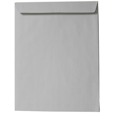JAM Paper Open End Catalog Premium Envelopes, 9&quot; x 12&quot;, Grey Kraft, 50/PK
