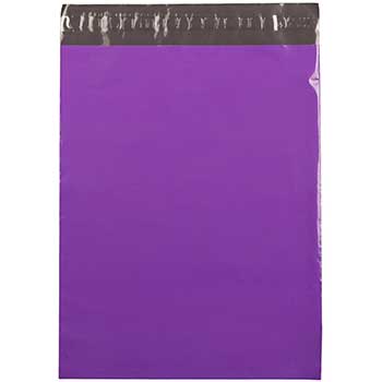 JAM Paper Open End Envelopes with Self-Adhesive Closure, 12&quot; x 15 1/2&quot;, Purple Foil, 25/PK