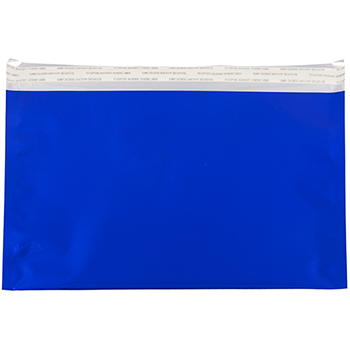 JAM Paper Self-Adhesive Booklet Foil Envelopes, 6 1/8&quot; x 9 1/2&quot;, Blue, 25/PK