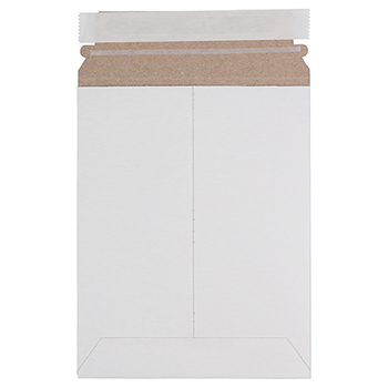 JAM Paper Stay-Flat Photo Mailer Envelopes with Peel &amp; Seal Closure, 7&quot; x 9&quot;, White, 6/Pack