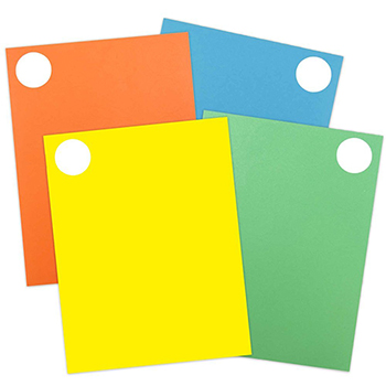 JAM Paper Circle Label Sticker Seals, 1 2/3&quot; Diameter, Assorted Colors, 4 Packs of 120 Colorful Labels, 480/PK