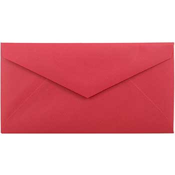 JAM Paper Monarch Envelopes, 3 7/8&quot; x 7 1/2&quot;, Red Recycled, 50/BX
