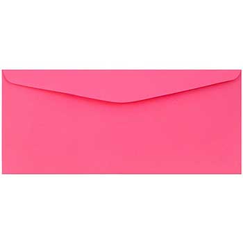 JAM Paper #9 Business Envelopes, 3 7/8&quot; x 8 7/8&quot;, Ultra Fuchsia Pink, 100/PK