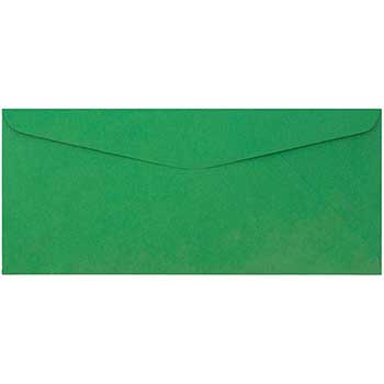 JAM Paper #9 Business Envelopes, 3 7/8&quot; x 8 7/8&quot;, Green Recycled, 100/PK