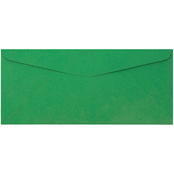 JAM Paper #9 Business Envelopes, 3 7/8&quot; x 8 7/8&quot;, Green Recycled, 500/BX