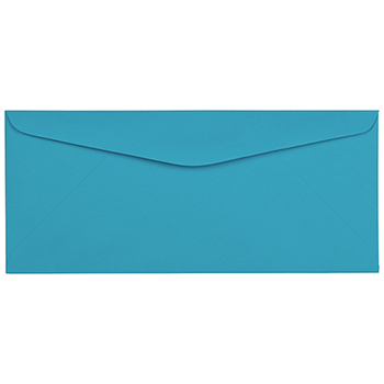 JAM Paper #9 Business Envelopes, 3 7/8&quot; x 8 7/8&quot;, Blue Recycled, 25/PK