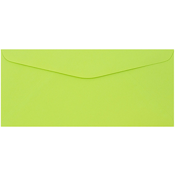 JAM Paper #9 Business Envelopes, 3 7/8&quot; x 8 7/8&quot;, Ultra Lime Green, 50/PK