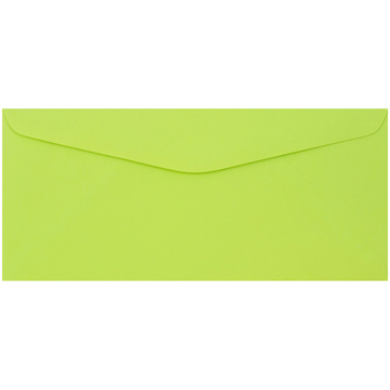 JAM Paper #9 Business Colored Envelopes, 3 7/8&quot; x 8 7/8&quot;, Ultra Lime Green, 500/BX