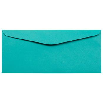 JAM Paper #9 Business Envelopes, 3 7/8&quot; x 8 7/8&quot;, Sea Blue Recycled, 100/CT
