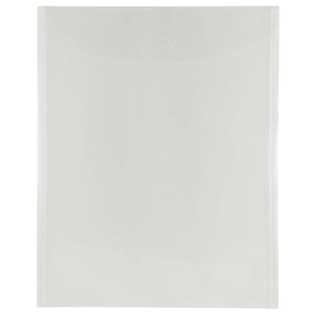 JAM Paper Plastic Envelopes with Tuck Flap Closure, Open-End, 11&quot; x 14&quot;, Clear, 12/PK