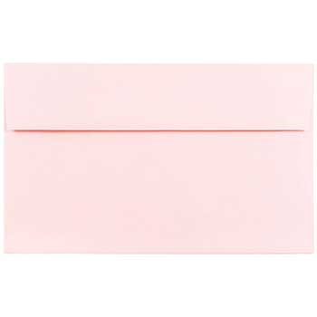 JAM Paper A10 Premium Invitation Envelopes, 6&quot; x 9&quot;1/2&quot;, Baby Pink, 50/BX
