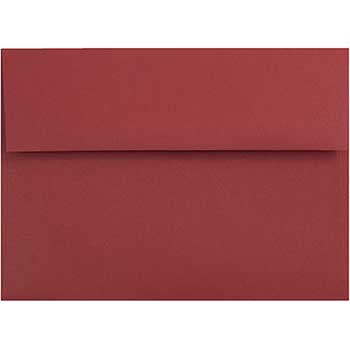 JAM Paper A6 Premium Invitation Envelopes, 4 3/4&quot; x 6 1/2&quot;, Dark Red, 50/BX