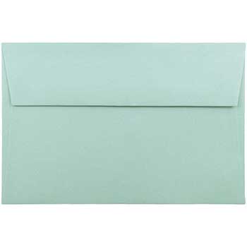 JAM Paper A9 Invitation Envelopes, 5 3/4&quot; x 8 3/4&quot;, Aqua Blue, 25/PK