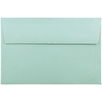 JAM Paper A9 Premium Invitation Envelopes, 5 3/4&quot; x 8 3/4&quot;, Aqua Blue, 250/BX