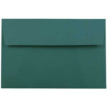 JAM Paper A9 Premium Invitation Envelopes, 5 3/4&quot; x 8 3/4&quot;, Teal Green, 50/BX